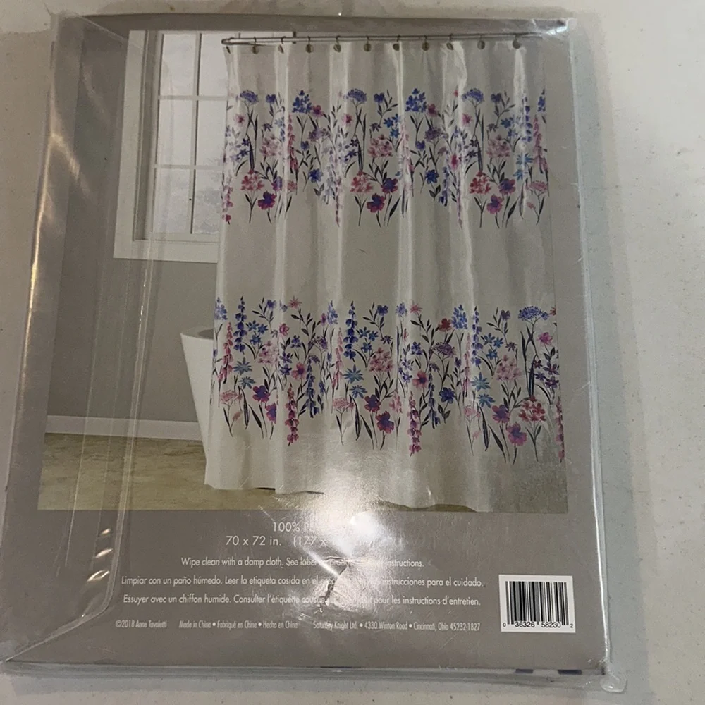 SKL Home Flower Rows‎ shower curtain